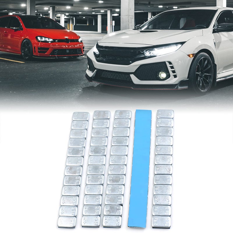 F FIERCE CYCLE 2.1oz Self Adhesive Wheel Balance Weights Strips for Motorcycle 140 x 19mm 5pcs - Image 2